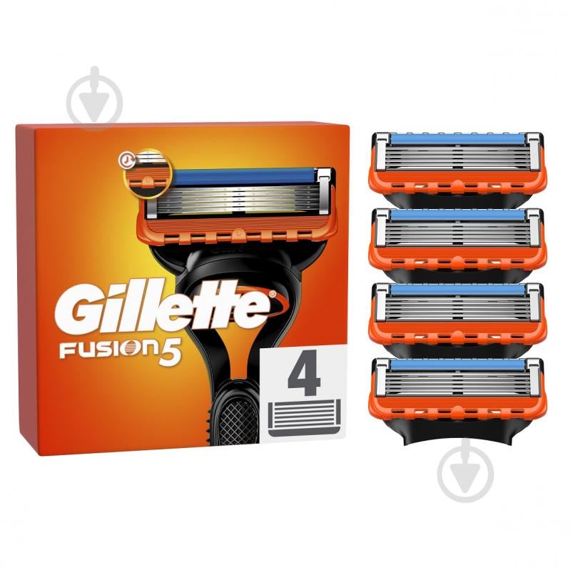 Сменный картридж Gillette Fusion 5 4 шт. - фото 1