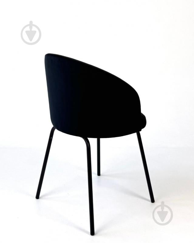 Стілець TWINSANN Мilano 540x520x840 мм (ніжки метал) чорний / чорний - фото 4 Стілець TWINSANN Мilano 540x520x840 мм (ніжки метал) чорний / чорний - фото 4