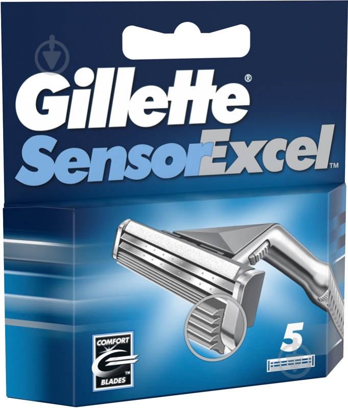 Сменный картридж Gillette Sensor Excel 5 шт. - фото 2 Сменный картридж Gillette Sensor Excel 5 шт. - фото 2