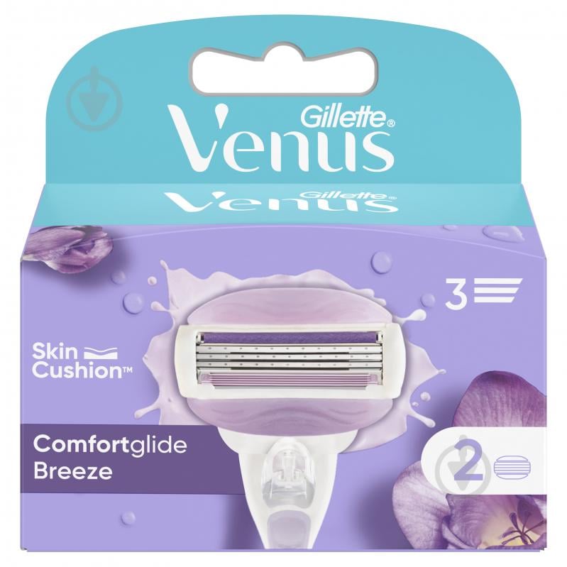 Змінний картридж Gillette Venus ComfortGlide Breeze з гелевою смужкою 2 шт. - фото 2