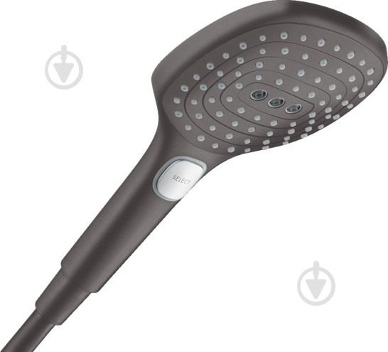 Ручной душ Hansgrohe Raindance Select E 120 3jet матовый черный хром 26520340 - фото 1 Ручной душ Hansgrohe Raindance Select E 120 3jet матовый черный хром 26520340 - фото 1