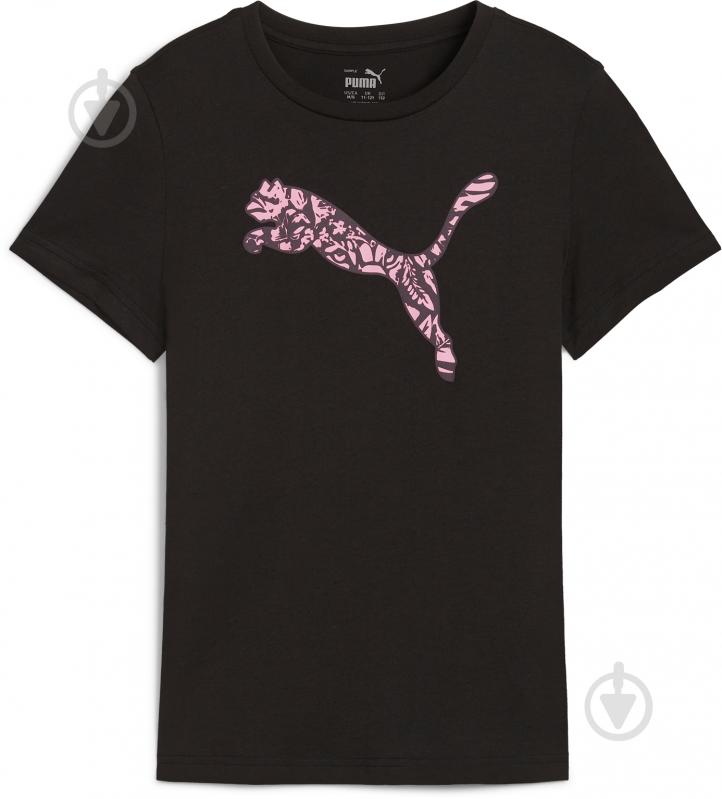 Футболка Puma ESS+ TROPICAT GRAPHIC TEE 68183001 р.164 чорний - фото 1