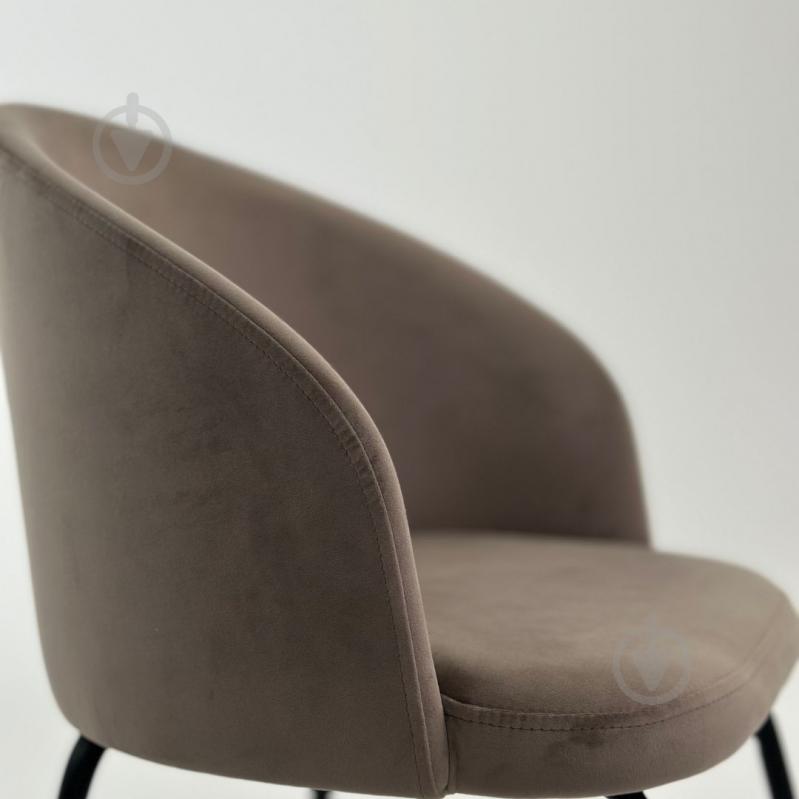 Стул TWINSANN Мilano (ткань жасмин 24) ножки металл бежевый / черный - фото 2