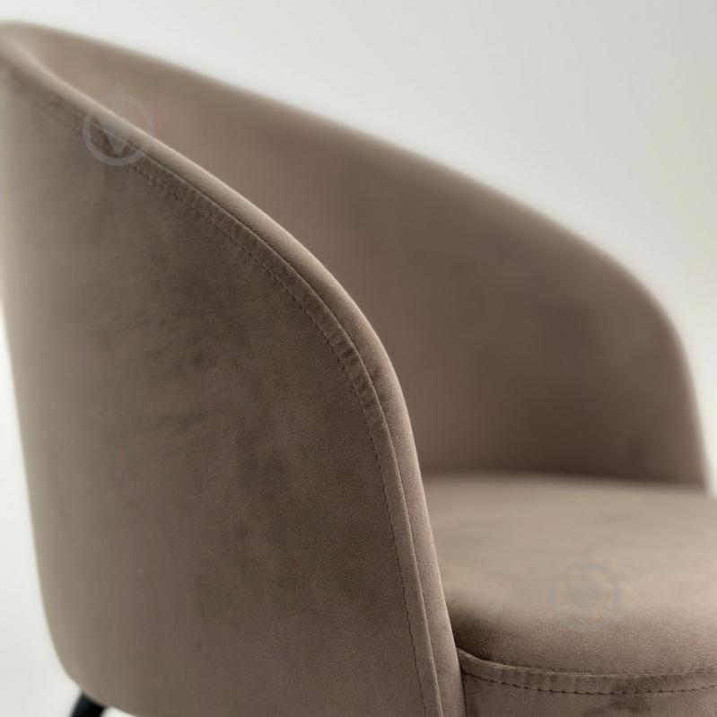 Стул TWINSANN Мilano (ткань жасмин 24) ножки металл бежевый / черный - фото 3