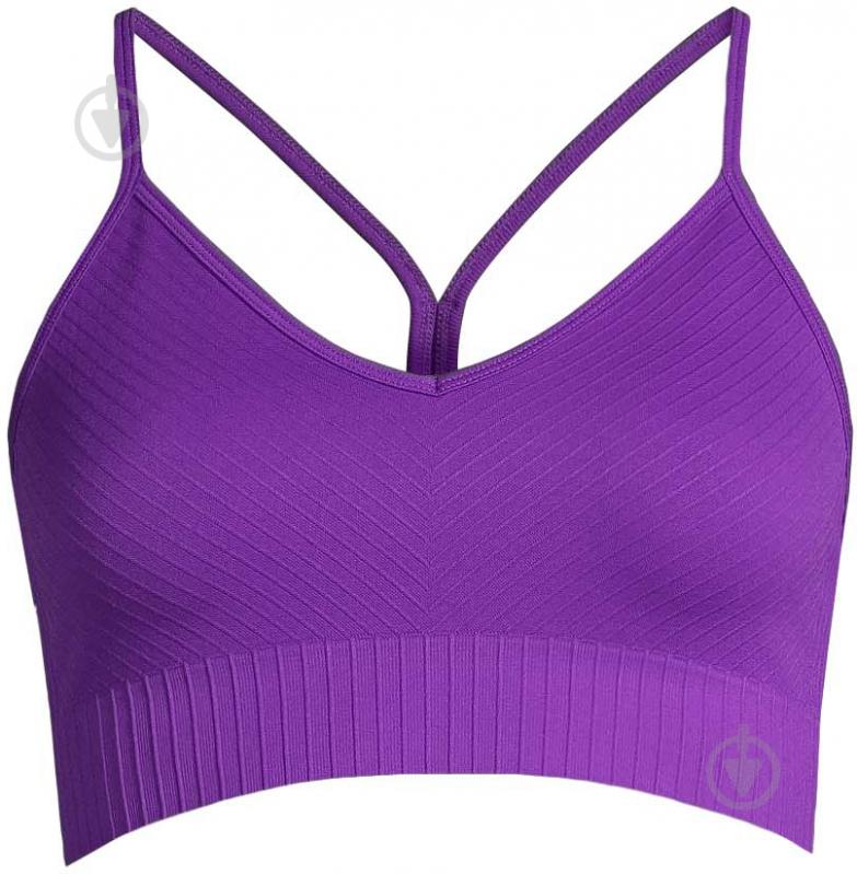 Бра жін.  р.M фіолетовий 22210-475 SEAMLESS GRAPHICAL RIB SPORTS TOP LIBERTY LILAC,S Casall SS24 - фото 1