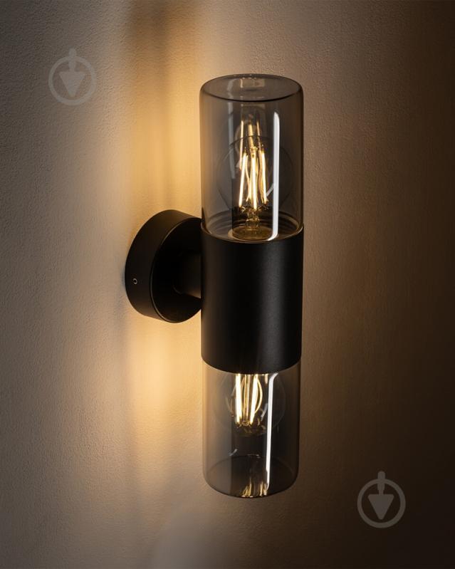 Светильник уличный настенный Nowodvorski Ida 2x10 Вт E27 черный 11372 - фото 3 Светильник уличный настенный Nowodvorski Ida 2x10 Вт E27 черный 11372 - фото 3