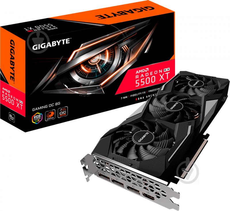 Відеокарта Gigabyte Radeon RX 5500 XT Gaming OC 8GB GDDR6 128bit (GV-R55XTGAMING OC-8GD) - фото 9