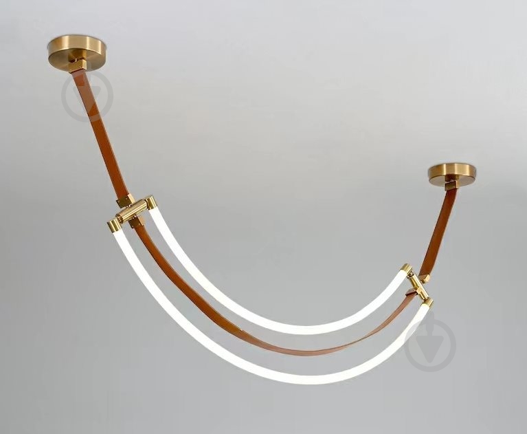 Люстра подвесная 2x45 Вт /LED-модуль коричневый THD63224-1200 - фото 1