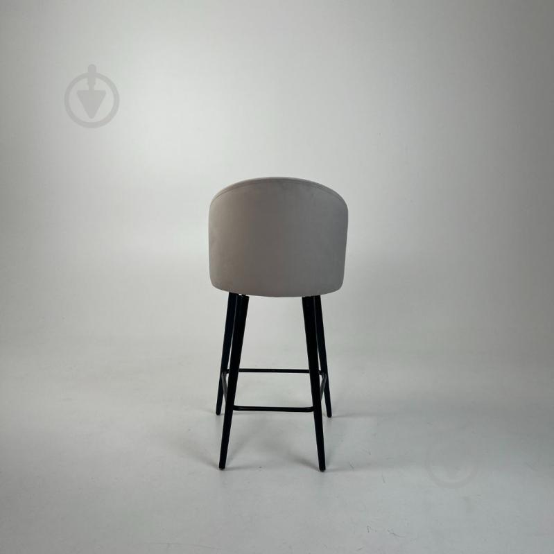 Стілець барний TWINSANN Milano 540x520x1030 мм чорний / світло-сірий - фото 4 Стілець барний TWINSANN Milano 540x520x1030 мм чорний / світло-сірий - фото 4