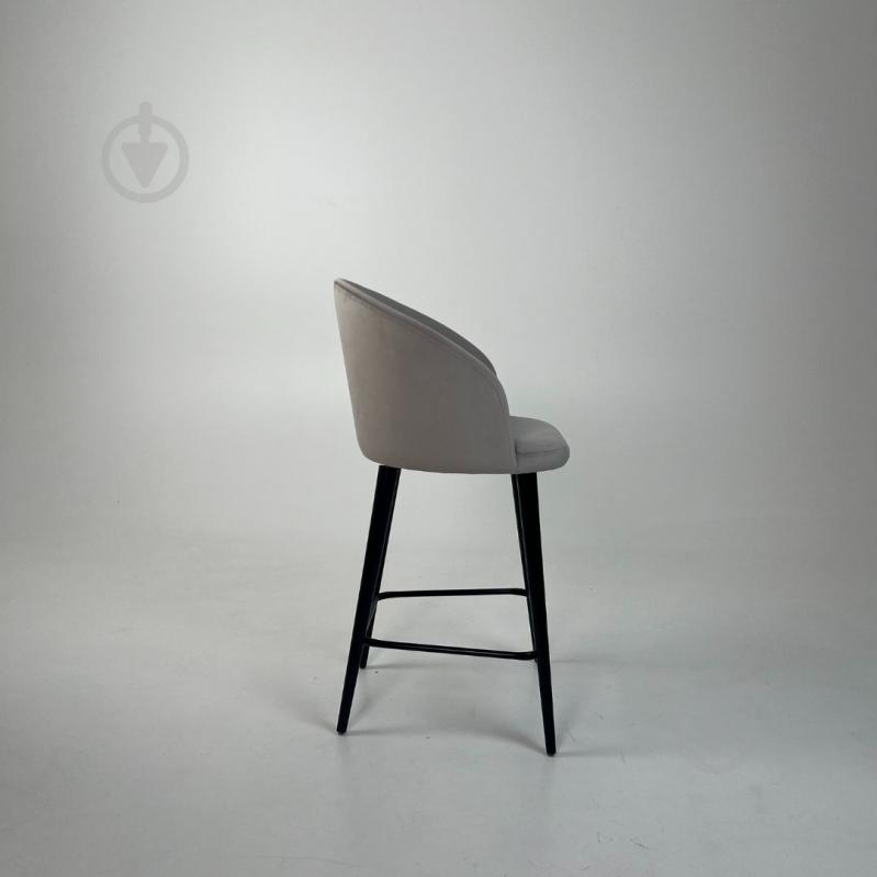 Стілець барний TWINSANN Milano 540x520x1030 мм чорний / світло-сірий - фото 2 Стілець барний TWINSANN Milano 540x520x1030 мм чорний / світло-сірий - фото 2