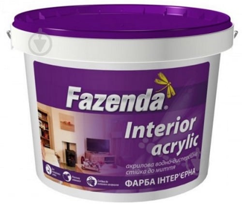 Краска акриловая Fazenda Interior мат 4 кг