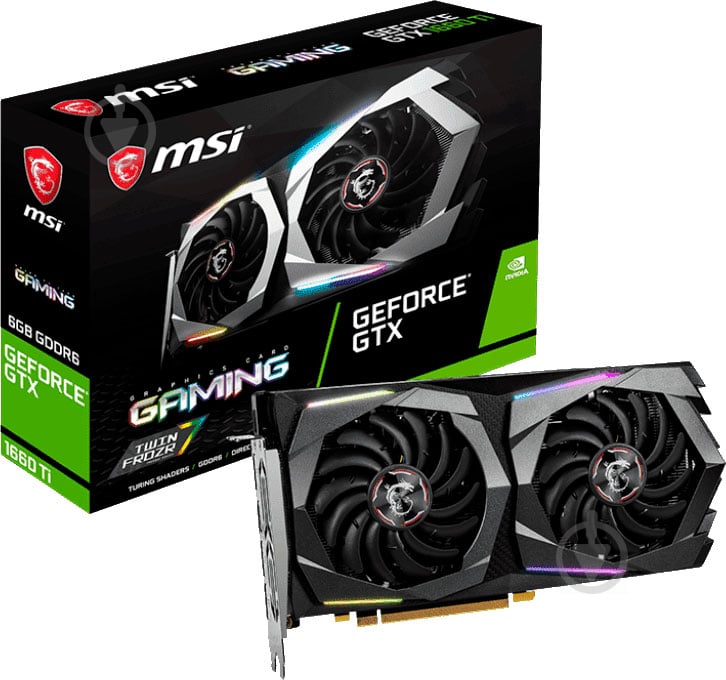 Видеокарта MSI GeForce GTX 1660 Gaming X 6GB GDDR6 192bit (GTX 1660 GAMING X 6G) - фото 1