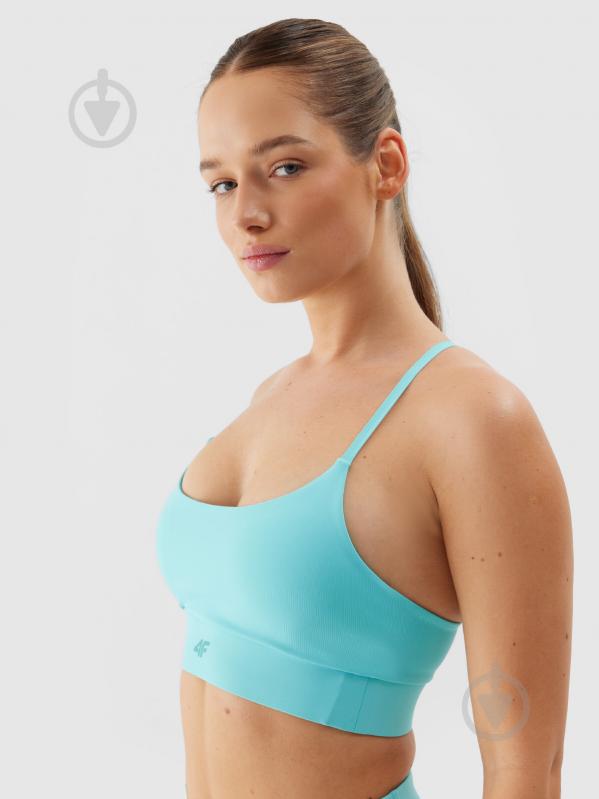 Бра 4F SPORT BRA F096 4FWSS24USBAF096-33S р.XS блакитний - фото 4