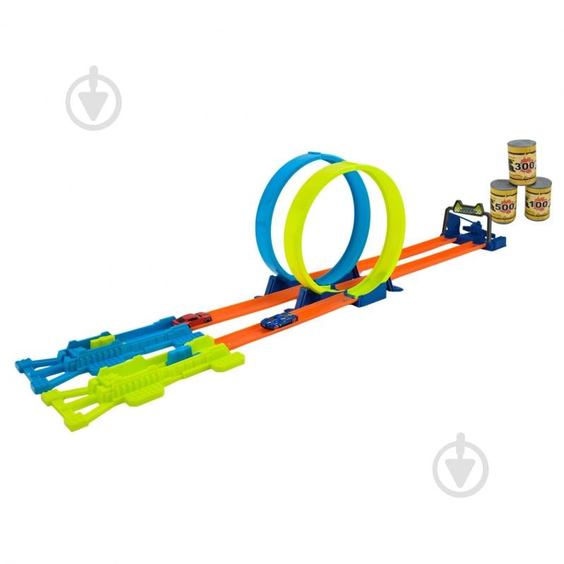 Гоночный трек Shantou двойной с катапультой и 2 машинками JJ161 - фото 2