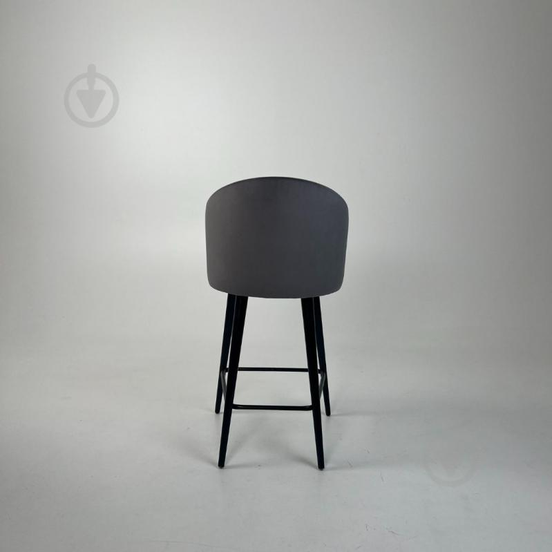 Стул барный TWINSANN Milano 540x520x1030 мм черный / темно-серый - фото 4 Стул барный TWINSANN Milano 540x520x1030 мм черный / темно-серый - фото 4
