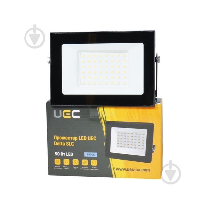 Прожектор світлодіодний LED UEC Delta SLC 6500K 50 Вт IP65 чорний SLC-50-IP65-0-B - фото 2