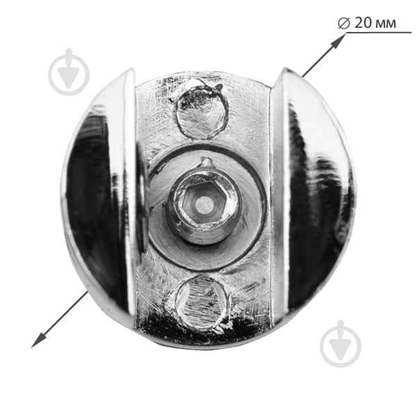 Крепление для стекла Smart двустороннее 97702 хром - фото 4