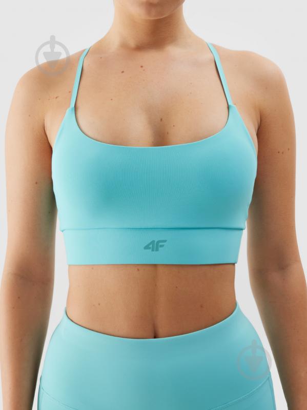 Бра 4F SPORT BRA F096 4FWSS24USBAF096-33S р.M блакитний - фото 7