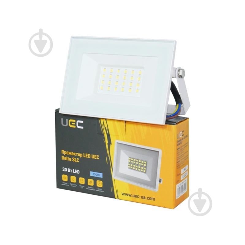 Прожектор світлодіодний LED UEC Delta SLC 6500K 30 Вт IP65 білий SLC-30-IP65-0-W - фото 2 Прожектор світлодіодний LED UEC Delta SLC 6500K 30 Вт IP65 білий SLC-30-IP65-0-W - фото 2