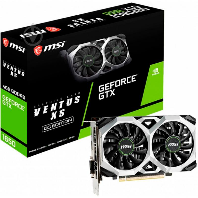 Відеокарта MSI GeForce GTX 1650 Ventus XS OC 4GB GDDR6 128bit (GTX 1650 SUPER VENTUS XS OC) - фото 5