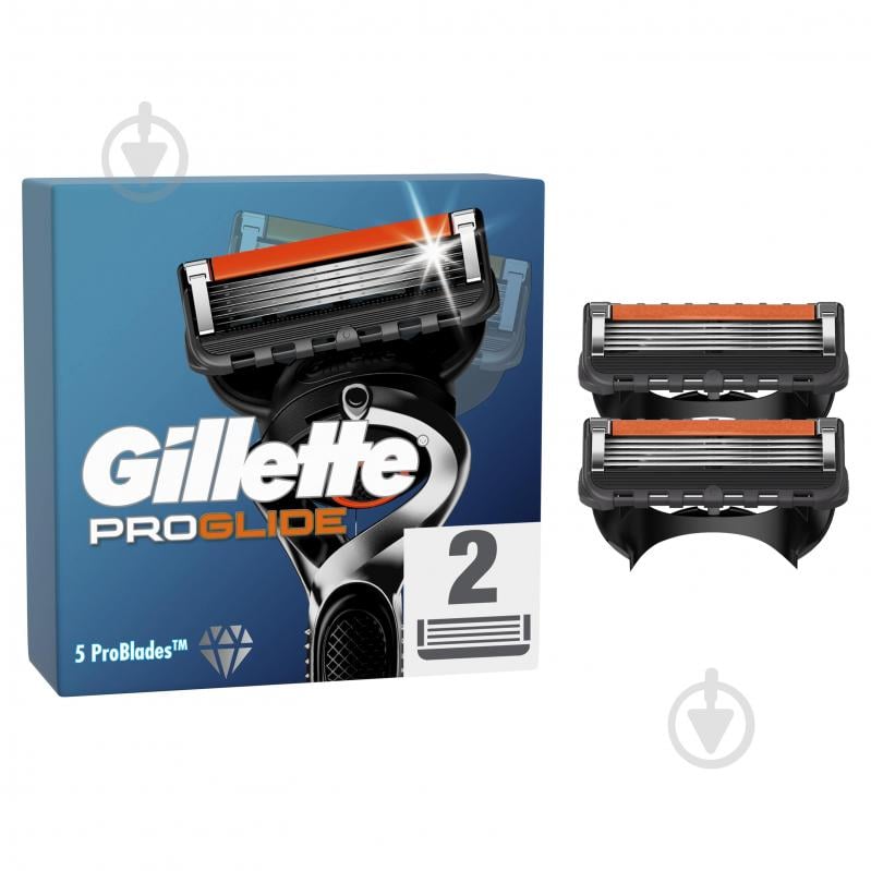 Сменный картридж Gillette Fusion 5 Proglide 2 шт. - фото 1