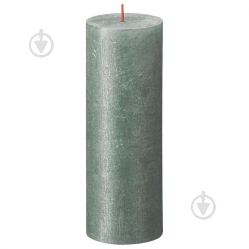 Свічка Рустік стовпчик SHIMMER 190/68 оксидно-синя Bolsius - фото 1
