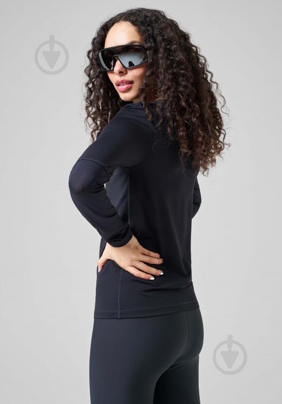 Футболка Casall ESSENTIAL MESH DETAIL LONG SLEEVE BLACK,34 20452-901 р.S чорний - фото 4