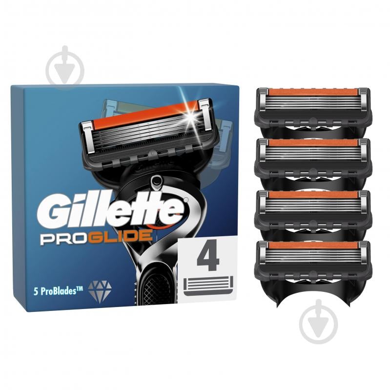 Змінний картридж GILLETTE ProGlide 4 шт. - фото 1