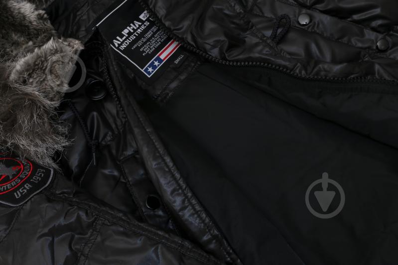 Куртка-парка мужская зимняя Alpha Industries N-3B Down AL-IND-N3B-D-BL р.XL black - фото 4