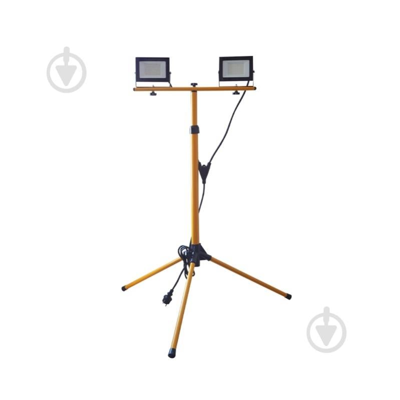 Прожектор світлодіодний LED UEC Delta SLC2-TR 2х30Вт штатив 6500K 60 Вт IP65 чорний/жовтий SLC2-30-IP65-TR-B - фото 1 Прожектор світлодіодний LED UEC Delta SLC2-TR 2х30Вт штатив 6500K 60 Вт IP65 чорний/жовтий SLC2-30-IP65-TR-B - фото 1