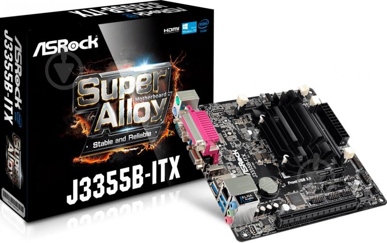 Материнская плата ASRock J3355B-ITX (Integrated CPU, SoC, mini ITX) - фото 6