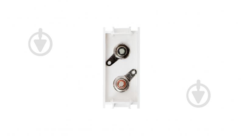 Розетка акустическая TEM Modul 2хRCA белый 4317695 - фото 2