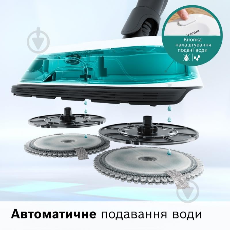 Пилосос акумуляторний Bosch Unlimited 7 ProHygienic Aqua BCS71HYG2 white - фото 9