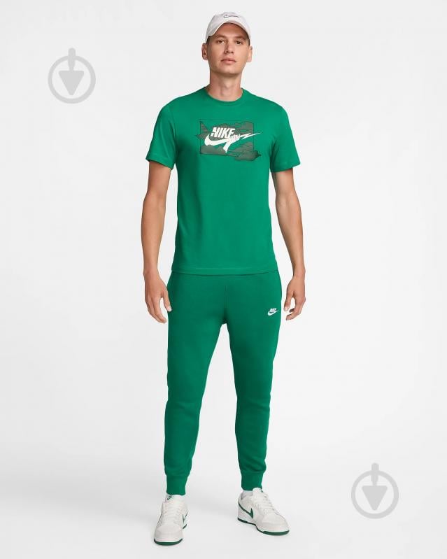 Футболка Nike M NSW TEE HBR SSNL CLUB FZ5419-365 р.XL зеленый - фото 5