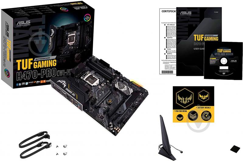Материнська плата Asus TUF GAMING H470-PRO (Socket 1200, Intel H470, ATX) - фото 7