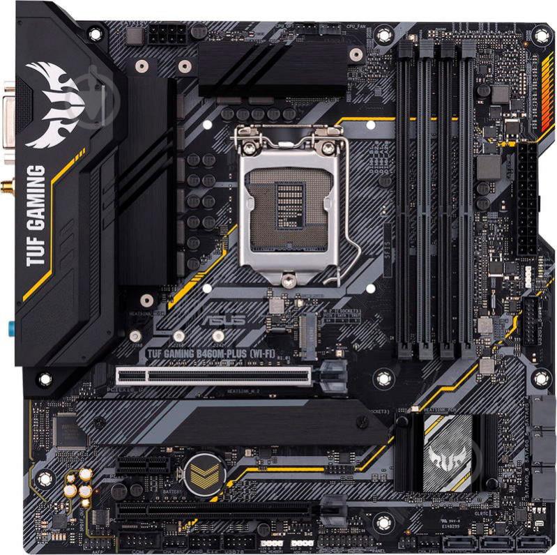 Материнская плата Asus TUF GAMING B460M-PLUS WI-FI (Socket 1200, Intel B460, mirco ATX) - фото 3