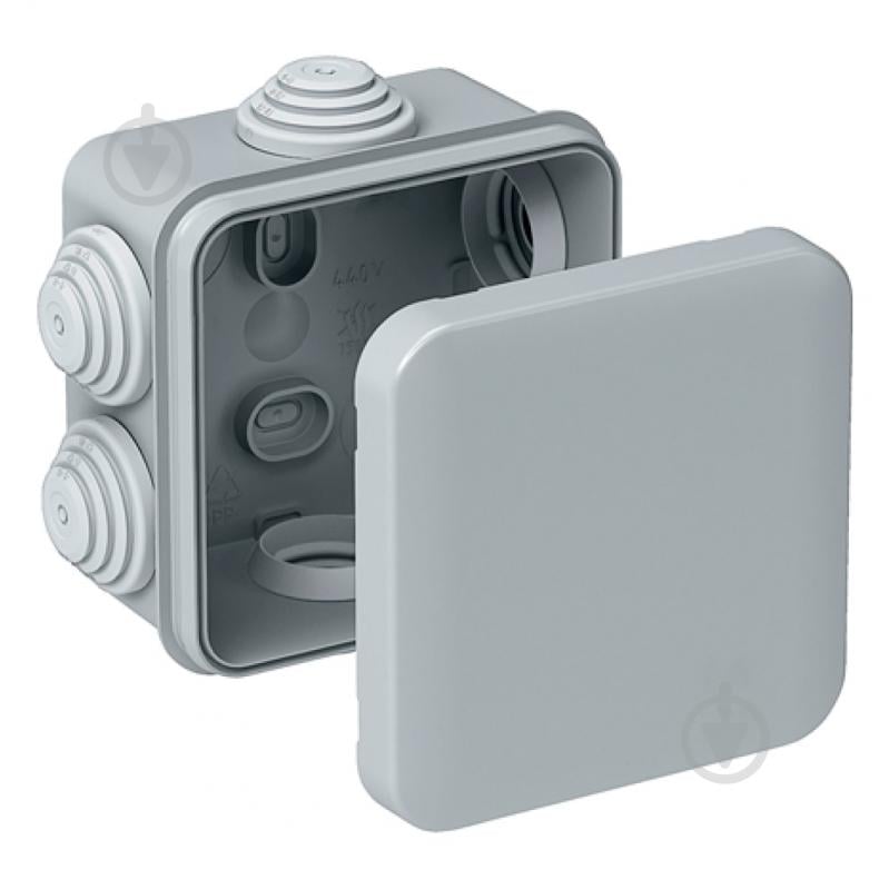 Коробка розподільча з кришкою Neomax поліпропілен NX1049 - фото 1 Коробка розподільча з кришкою Neomax поліпропілен NX1049 - фото 1