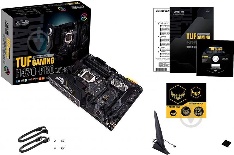 Материнська плата Asus TUF GAMING H470-PRO WI-FI (Socket 1200, Intel H470, ATX) - фото 7