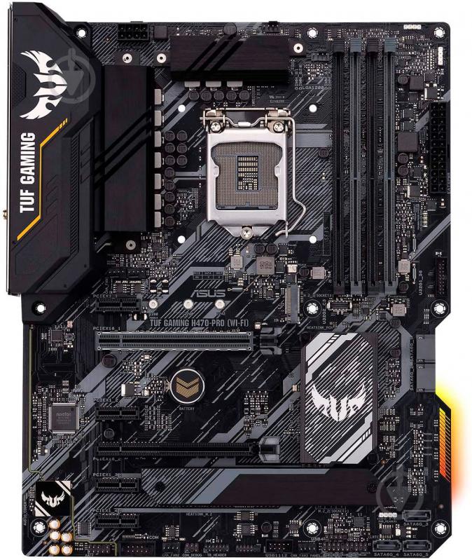 Материнська плата Asus TUF GAMING H470-PRO WI-FI (Socket 1200, Intel H470, ATX) - фото 3