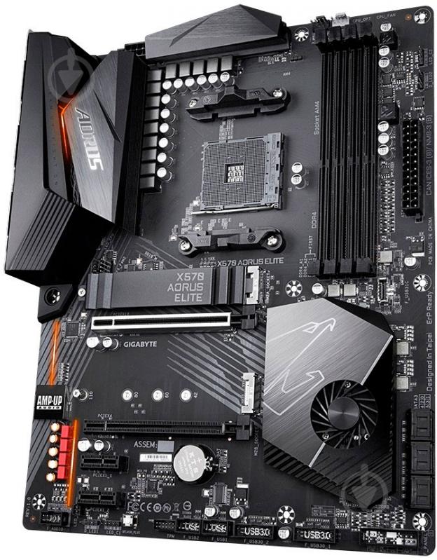 Материнская плата Gigabyte X570 AORUS ELITE (Socket AM4, AMD X570, ATX) - фото 3 Материнская плата Gigabyte X570 AORUS ELITE (Socket AM4, AMD X570, ATX) - фото 3