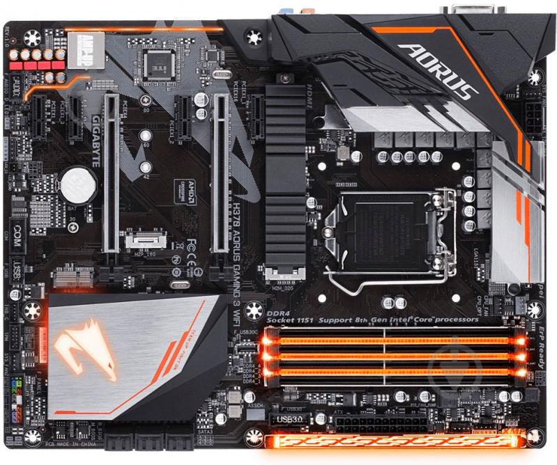 Материнская плата Gigabyte H370 AORUS GAMING 3 WIFI (Socket 1151, Intel H370, ATX) - фото 4