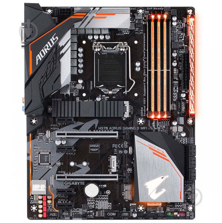 Материнская плата Gigabyte H370 AORUS GAMING 3 WIFI (Socket 1151, Intel H370, ATX) - фото 2