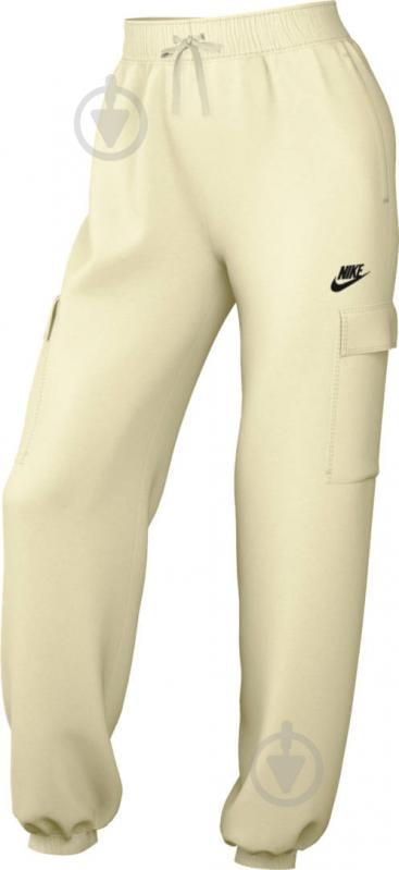 Брюки Nike W NSW CLUB FLC MR PANT CARGO DQ5196-113 р. L бежевый - фото 4