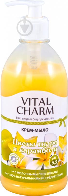 Крем-мило Vital Charm Ваш секрет бездоганності Квіти тіаре та карамбола 500 мл - фото 2