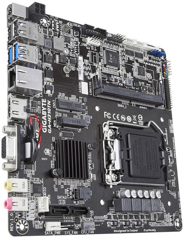 Материнская плата Gigabyte GA-H310TN-R2 (Socket 1151, Intel H310, mini ITX) - фото 1