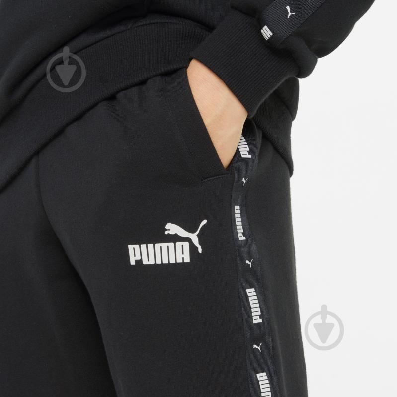 Брюки Puma ESS TAPE SWEATPANTS FL CL B BLACK 84730201 р. 128 черный - фото 6