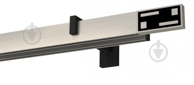 Комплект карниза Quadrum G-Techдвойной 14/300 см черный/сталь профиль с черными крючками - фото 2 Комплект карниза Quadrum G-Techдвойной 14/300 см черный/сталь профиль с черными крючками - фото 2