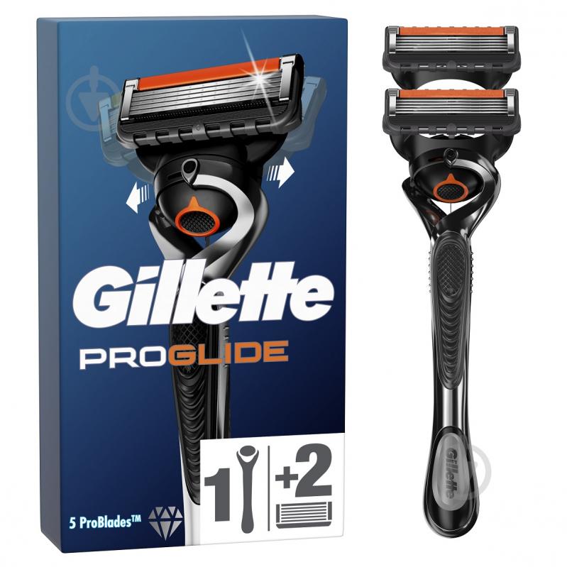 Станок для бритья Gillette Fusion 5 Proglide Flexball со сменными картриджами 2 шт. - фото 1