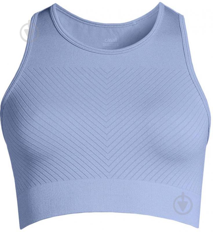 Бра жін.  р.S блакитний 22114-479 ESSENTIAL BLOCK SEAMLESS SPORT TOP BREEZE BLUE,S Casall SS24 - фото 4