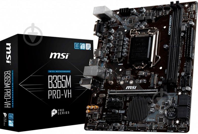 Материнская плата MSI B365M PRO-VH (Socket 1151, Intel B365, mirco ATX) - фото 5